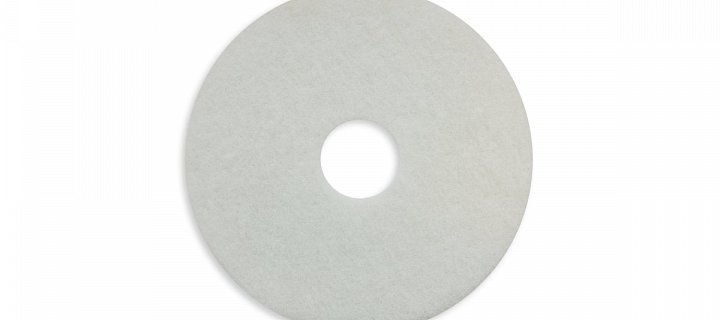BÍLÝ PAD PRO PODLAHÁŘE ø 330 mm
